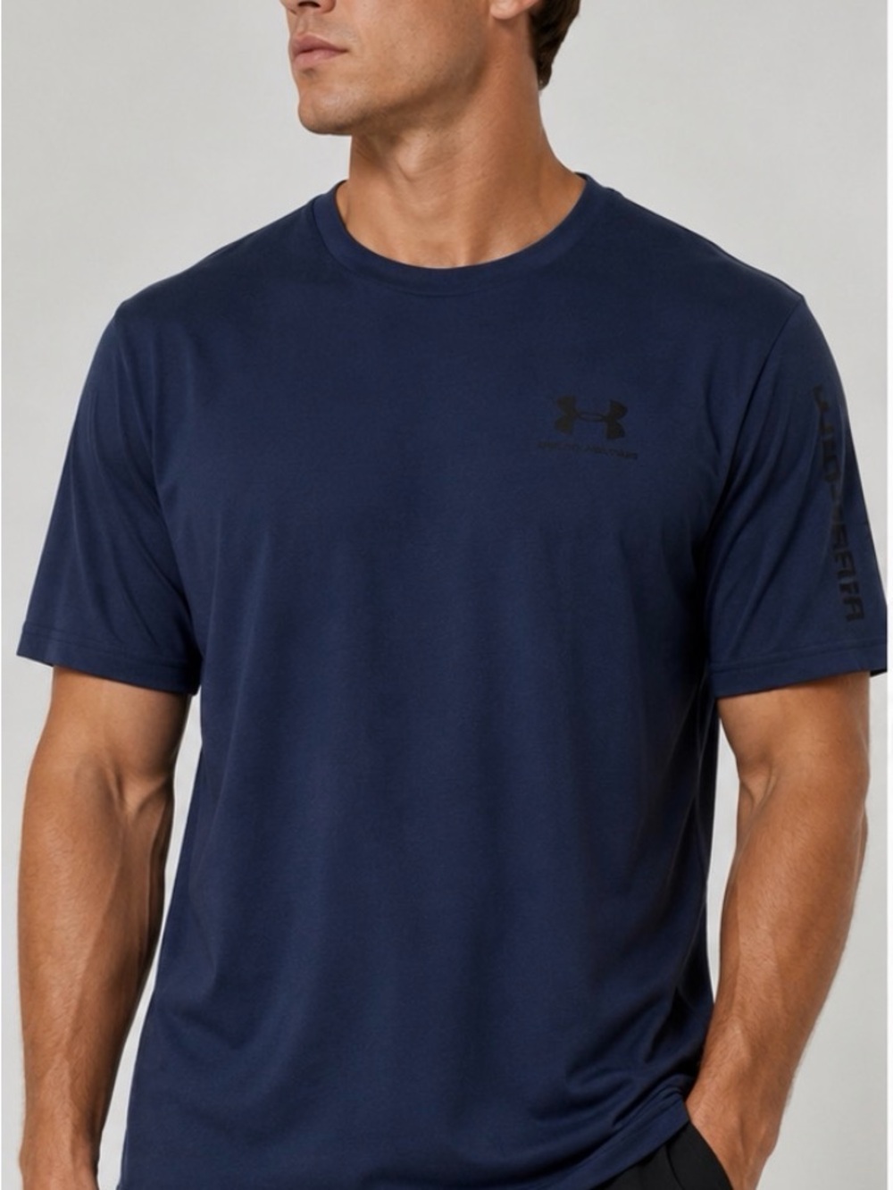 Under Armour Men's Navy Short Sleeve Athletic Tee